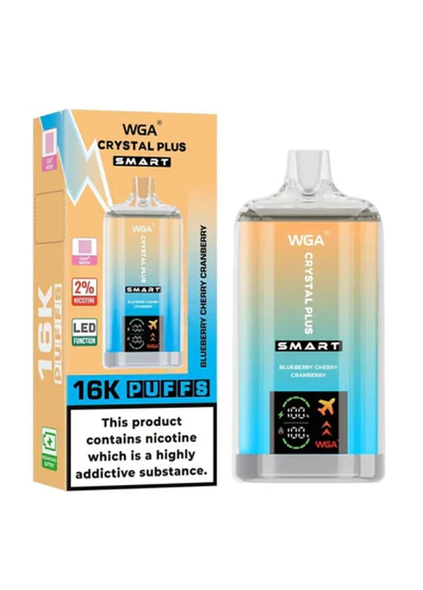 WGA Crystal Plus Smart 16K Prefilled Vape Kit - Box of 10