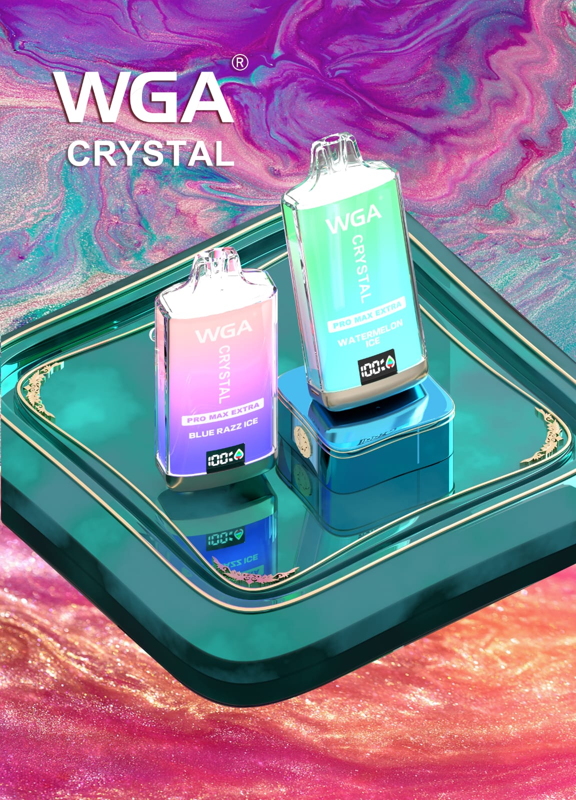 WGA Crystal Pro Max Extra 15000 Disposable Vape - Box of 10 WGA Crystal Pro Max Extra 15000 Disposable Vape - Box of 10
