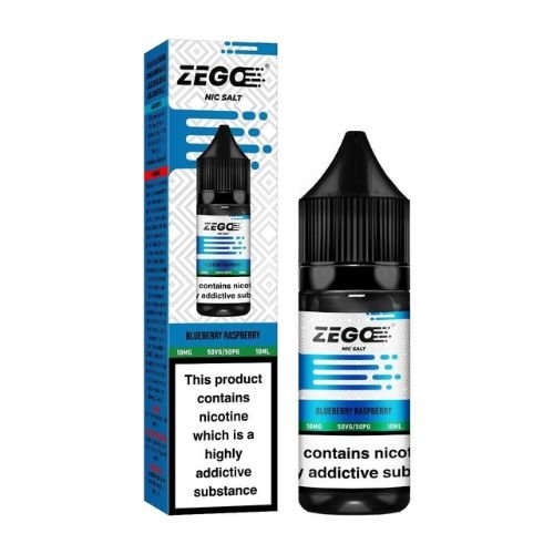 Zego Nic Salt 10ml Pack of 10 Available in Blueberry Raspberry Flavour 