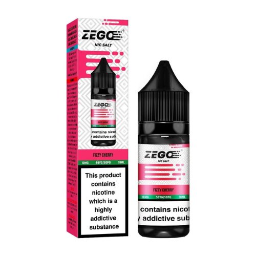 Zego Nic Salt 10ml Pack of 10 Available in Fizzy Cherry Flavour 