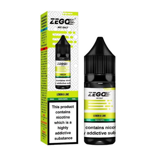 Zego Nic Salt 10ml Pack of 10 Available in Lemon & Lime Flavour 