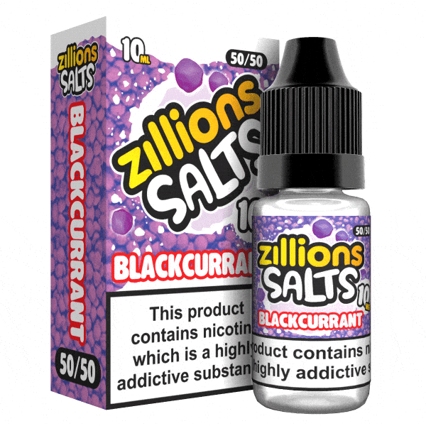 Zillions - Nic Salt - 10ml - 50/50 with Blackcurrant flavours #Ukvaper-wholesale#