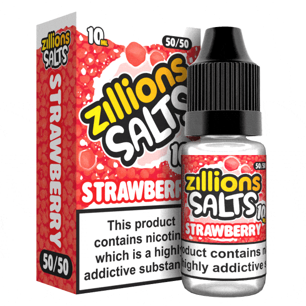 Zillions - Nic Salt - 10ml - 50/50 with Strawberry flavours #Ukvaper-wholesale#