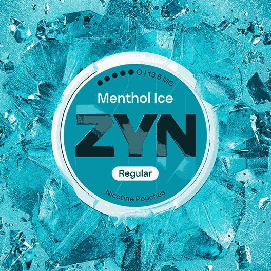 ZYN Regular Nicotine 13.5MG Pouches Pack of 5 - with Menthol Ice flavour Wholesale Price !